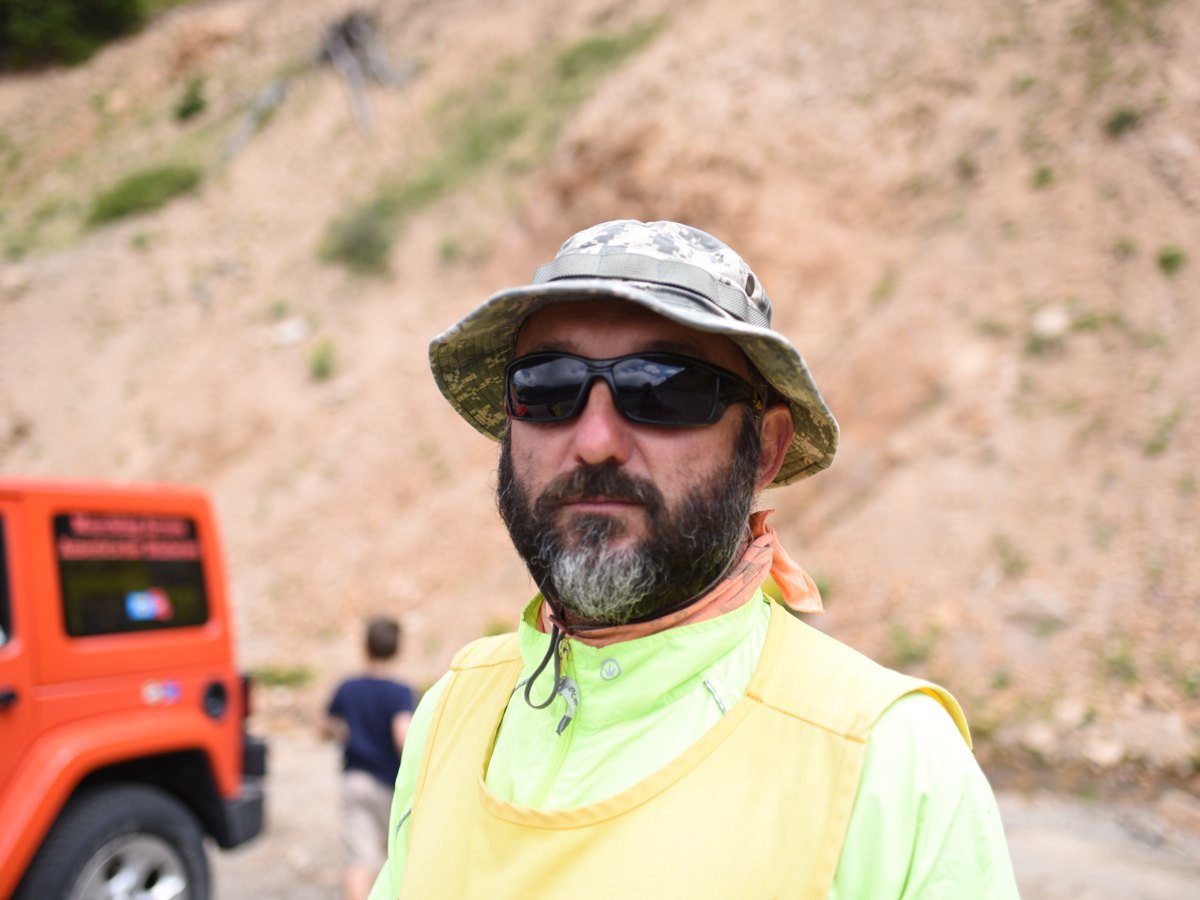 Robert and his son on the 2017 walk across America